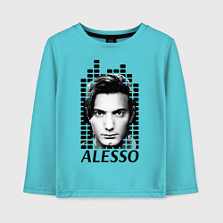 Лонгслив хлопковый детский EQ: Alesso, цвет: бирюзовый