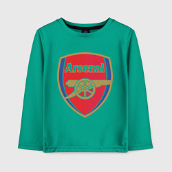 Лонгслив хлопковый детский Arsenal FC, цвет: зеленый