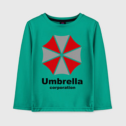 Лонгслив хлопковый детский Umbrella corporation, цвет: зеленый