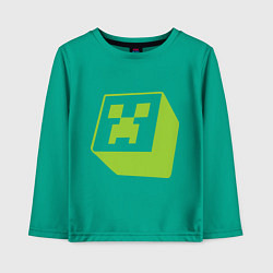 Лонгслив хлопковый детский Green Creeper, цвет: зеленый