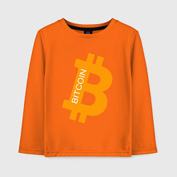 Лонгслив хлопковый детский Bitcoin Boss, цвет: оранжевый