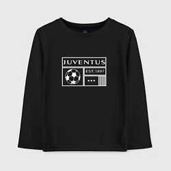 Лонгслив хлопковый детский Juventus - EST 1897 2022, цвет: черный