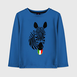 Лонгслив хлопковый детский Juventus Zebra, цвет: синий