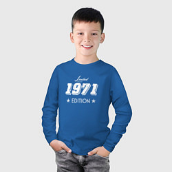 Лонгслив хлопковый детский Limited Edition 1971, цвет: синий — фото 2