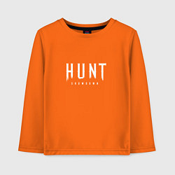 Лонгслив хлопковый детский Hunt: Showdown White Logo, цвет: оранжевый