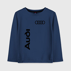 Лонгслив хлопковый детский Audi Style, цвет: тёмно-синий