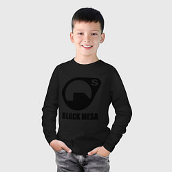 Лонгслив хлопковый детский HL: Black mesa, цвет: черный — фото 2
