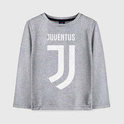 Лонгслив хлопковый детский FC Juventus, цвет: меланж