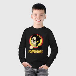 Лонгслив хлопковый детский The Offspring Boy, цвет: черный — фото 2