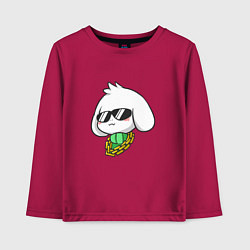 Лонгслив хлопковый детский Undertale: Asriel SWAG, цвет: маджента