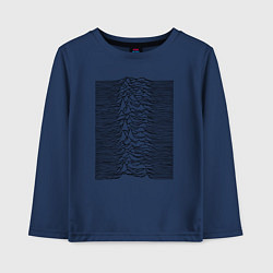 Лонгслив хлопковый детский Unknown Pleasures, цвет: тёмно-синий