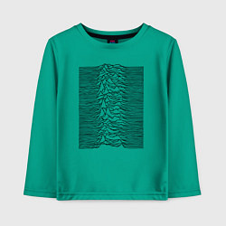 Лонгслив хлопковый детский Unknown Pleasures, цвет: зеленый