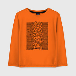 Лонгслив хлопковый детский Unknown Pleasures, цвет: оранжевый