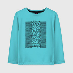 Лонгслив хлопковый детский Unknown Pleasures, цвет: бирюзовый