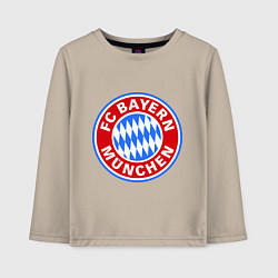 Лонгслив хлопковый детский Bayern Munchen FC, цвет: миндальный