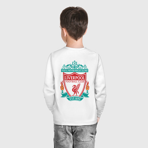 Детский лонгслив Liverpool FC / Белый – фото 4