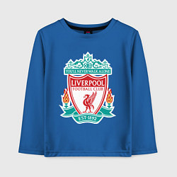 Лонгслив хлопковый детский Liverpool FC, цвет: синий