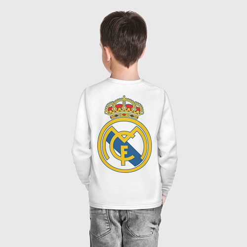 Детский лонгслив Real Madrid FC / Белый – фото 4