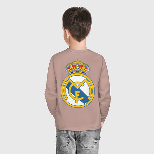 Детский лонгслив Real Madrid FC / Пыльно-розовый – фото 4