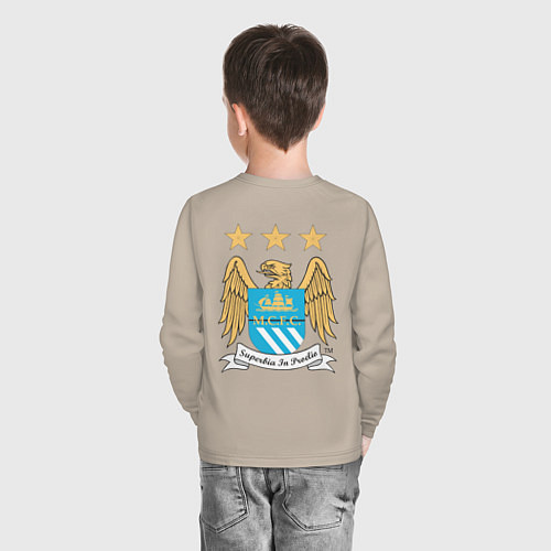 Детский лонгслив Manchester City FC / Миндальный – фото 4