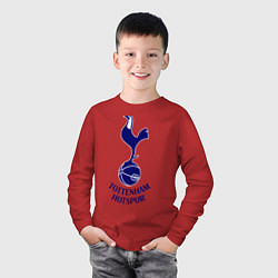Лонгслив хлопковый детский Tottenham FC, цвет: красный — фото 2