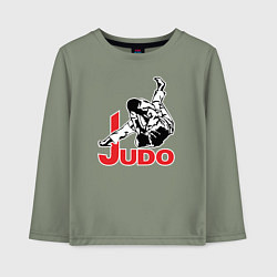 Лонгслив хлопковый детский Judo Master, цвет: авокадо