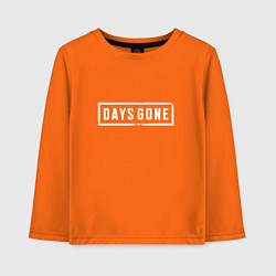Лонгслив хлопковый детский DAYS GONE, цвет: оранжевый