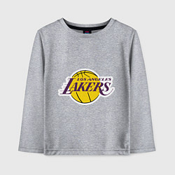 Лонгслив хлопковый детский LA Lakers, цвет: меланж