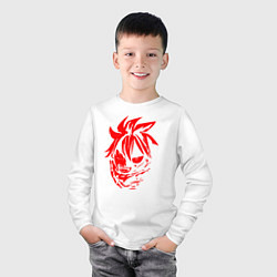Лонгслив хлопковый детский Son of Flame Dragon, цвет: белый — фото 2