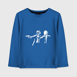 Лонгслив хлопковый детский Daft Punk, цвет: синий