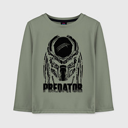 Лонгслив хлопковый детский Predator Mask, цвет: авокадо