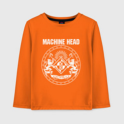 Лонгслив хлопковый детский Machine Head MCMXCII, цвет: оранжевый