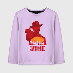 Лонгслив хлопковый детский Red Dead Redemption 2, цвет: лаванда