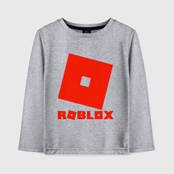 Лонгслив хлопковый детский Roblox Logo, цвет: меланж