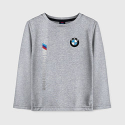 Лонгслив хлопковый детский BMW M PERFORMANCE БМВ, цвет: меланж