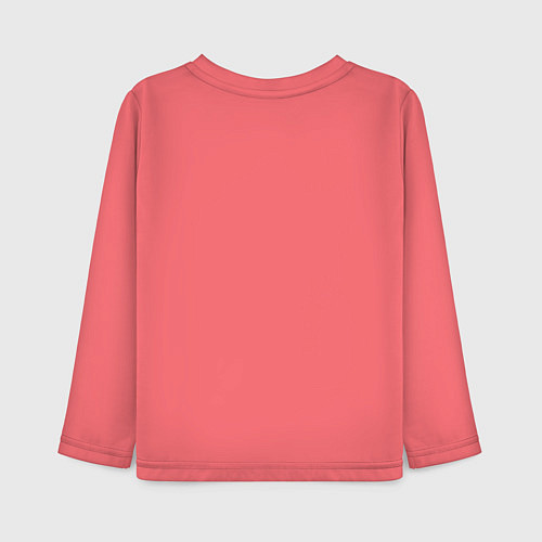Детский лонгслив I love this Hockey / Коралловый – фото 2