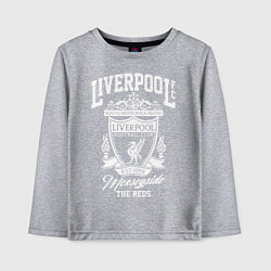 Лонгслив хлопковый детский Liverpool: Est 1892, цвет: меланж