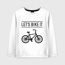 Детский лонгслив Lets bike it