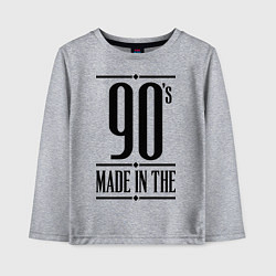 Детский лонгслив Made in the 90s