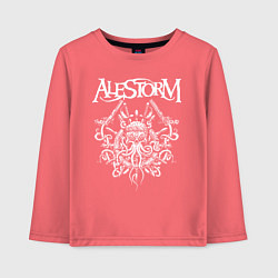 Лонгслив хлопковый детский Alestorm: Pirate Bay, цвет: коралловый