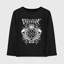 Лонгслив хлопковый детский Bullet For My Valentine, цвет: черный