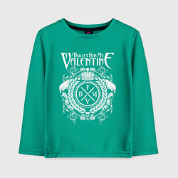 Лонгслив хлопковый детский Bullet For My Valentine, цвет: зеленый