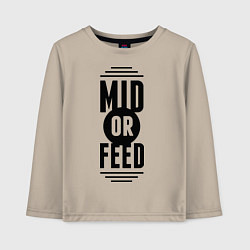 Детский лонгслив Mid or feed