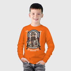 Лонгслив хлопковый детский Достоевский Федор, цвет: оранжевый — фото 2