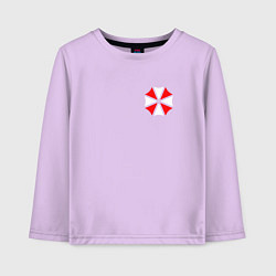 Лонгслив хлопковый детский UMBRELLA CORP, цвет: лаванда