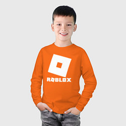 Лонгслив хлопковый детский ROBLOX, цвет: оранжевый — фото 2