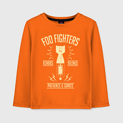 Лонгслив хлопковый детский Foo Fighters: Patience & Grace, цвет: оранжевый