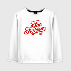 Лонгслив хлопковый детский Foo Fighters 95, цвет: белый