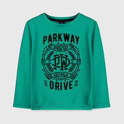 Лонгслив хлопковый детский Parkway Drive: Australia, цвет: зеленый