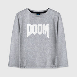 Лонгслив хлопковый детский DOOM, цвет: меланж